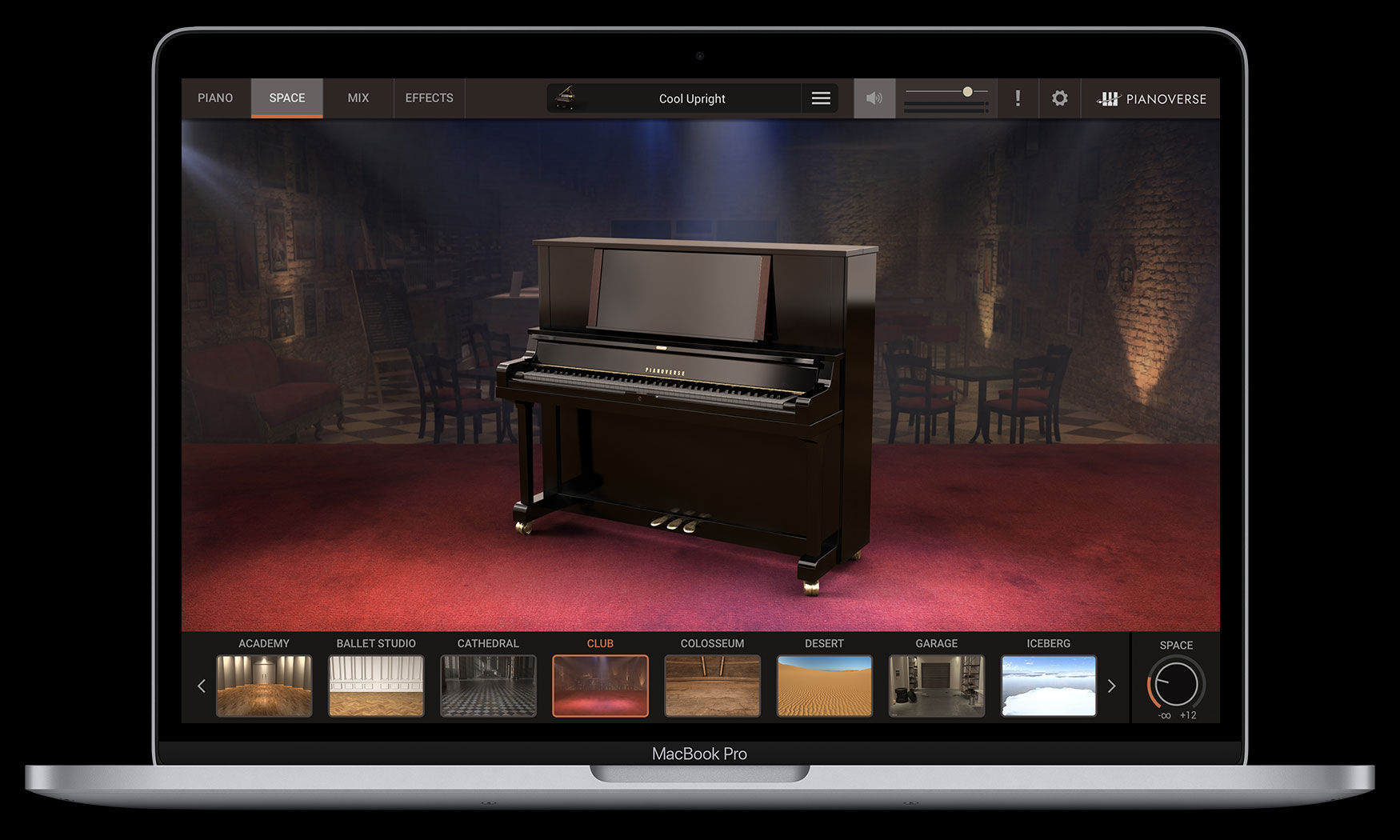 Macbook with Pianoverse GUI